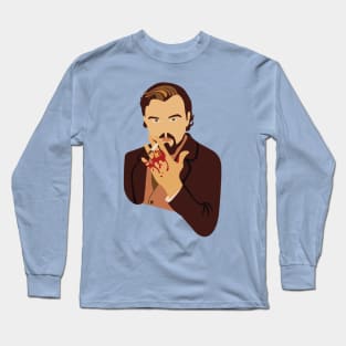 Leonardo Dicaprio as Calvin Candy (Django unchained , Quentin Tarantino) Long Sleeve T-Shirt